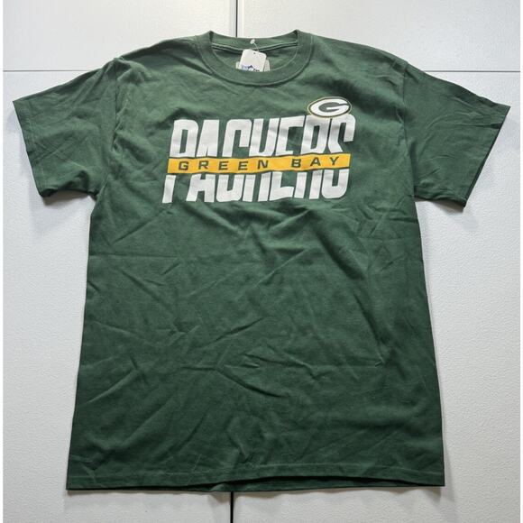 NFL Green Bay Packers T-Shirt Men’s M Green Logo NFL Football Short Sleeve NWT - Picture 1 of 7